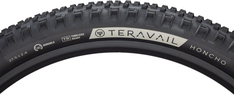 Load image into Gallery viewer, Teravail Honcho Tire 27.5 x 2.4 Tubeless Folding Black Durable Grip Compound
