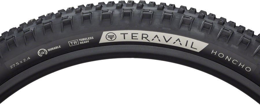 Teravail Honcho Tire 27.5x2.4 Tubeless Folding Blk Light & Supple Grip Compound