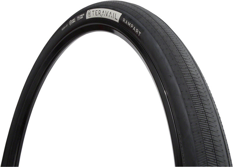 Load image into Gallery viewer, Teravail Rampart Tire 650 x 47 Tubeless Folding Black Durable Fast Compound
