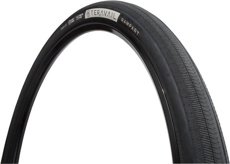 Load image into Gallery viewer, Teravail Rampart Tire 650 x 47 Tubeless Folding Blk Light &amp; Supple Fast Compound
