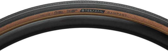 Teravail Rampart Tire 700x28 Tubeless Folding Tan Light and Supple Fast Compound