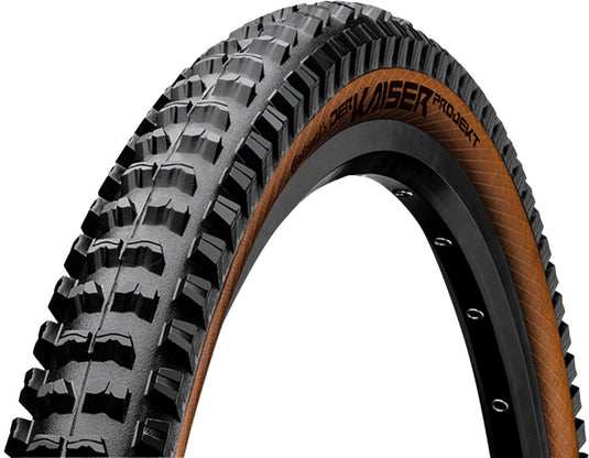 Pack of 2 Continental Der Kaiser Projekt Tire - 27.5 x 2.40, Clincher, Folding, Black/Amber, ProTection, Apex