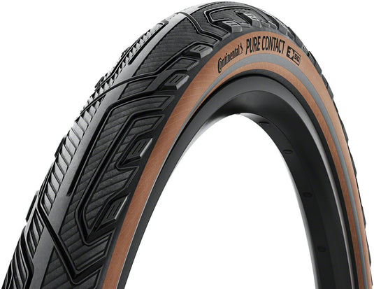 Pack of 2 Continental Pure Contact Tire - 700 x 47, Clincher, Folding, Black/Coffee/Graphite Reflex, Vectran / PolyX Breaker, E50