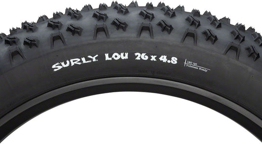 Surly Lou Tire 26 x 4.8 PSI 30 TPI 120 Tubeless Folding Steel Black Fat Bike