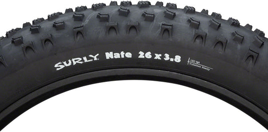 Surly Nate Tire 26 x 3.8 TPI 120 PSI 30 Tubeless Folding Steel Black Fat Bike