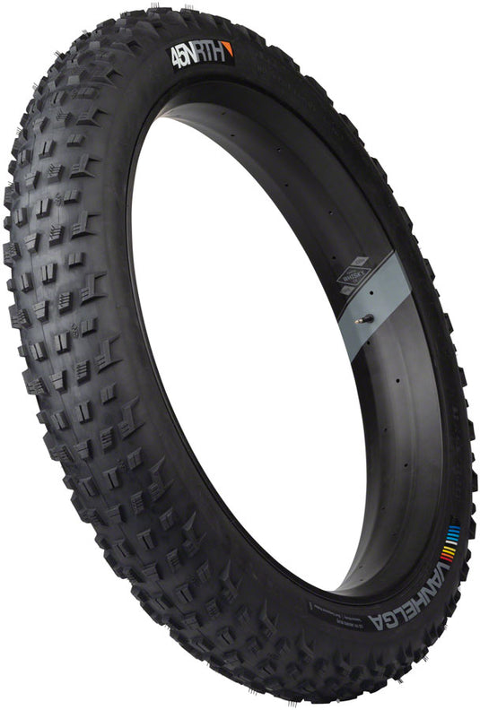 45NRTH Vanhelga Tire 27.5 x 4 TPI 120 Tubeless Folding Black Fat Bike