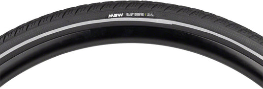 MSW Daily Driver Tire - 700 x 38, Black, Rigid Wire Bead, Reflective Sidewall, 33tpi