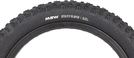 Pack of 2 MSW Utility Player Tire - 16 x 2.25, Black, Folding Wire Bead, 33tpi