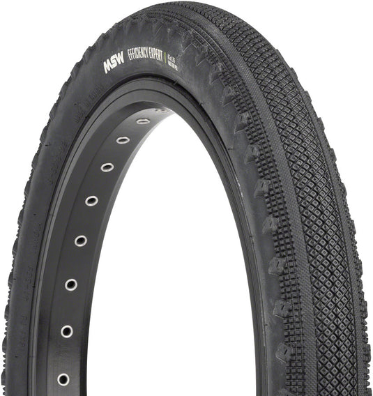 Pack of 2 MSW Efficiency Expert Tire - 16 x 1.75, Black, Rigid Wire Bead, 33tpi