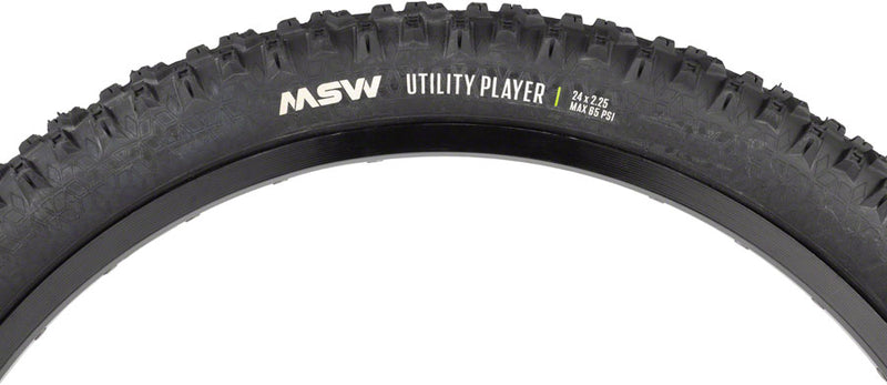 Load image into Gallery viewer, MSW Utility Player Tire - 24 x 2.25, Black, Folding Wire Bead, 33tpi
