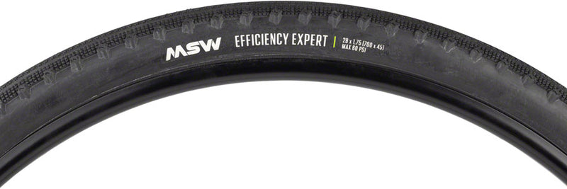 Load image into Gallery viewer, MSW Efficiency Expert Tire - 29 x 1.75 / 700 x 45, Black, Rigid Wire Bead, 33tpi

