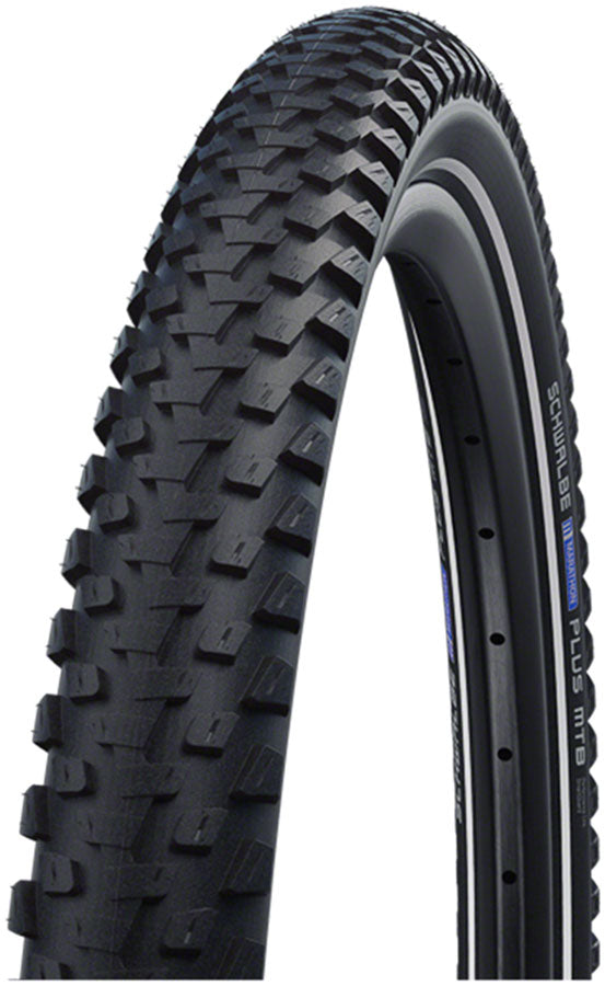 Load image into Gallery viewer, Schwalbe Marathon Plus MTB Tire Dual Compound, SmartGuard Puncture Protection, E-Bike Rated, 26x2.1 (Pack of 2)
