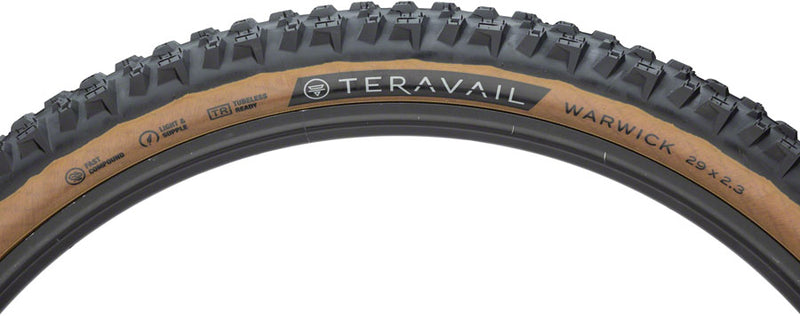 Load image into Gallery viewer, Teravail Warwick Tire 29x2.3 Tubeless Folding Tan Light and Supple Fast Compound
