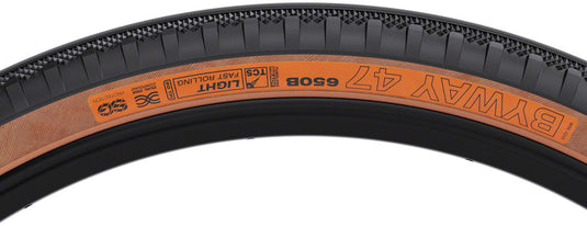 WTB Byway Tire - 650b x 47, TCS Tubeless, Folding, Black/Tan, Light/Fast Rolling, Dual DNA, SG