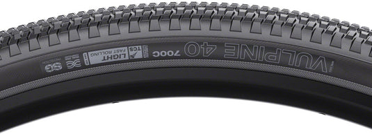 WTB Vulpine Tire - 700 x 40, TCS Tubeless, Folding, Black, Light/Fast Rolling, Dual DNA, SG