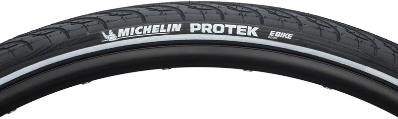 Load image into Gallery viewer, Michelin Protek Tire 700 x 32 Clincher Wire Blk Reflective Road Flat Protection
