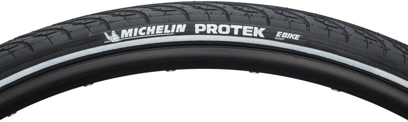 Load image into Gallery viewer, Michelin Protek Tire 700 x 38 Clincher Wire Blck Reflective Road Flat Protection
