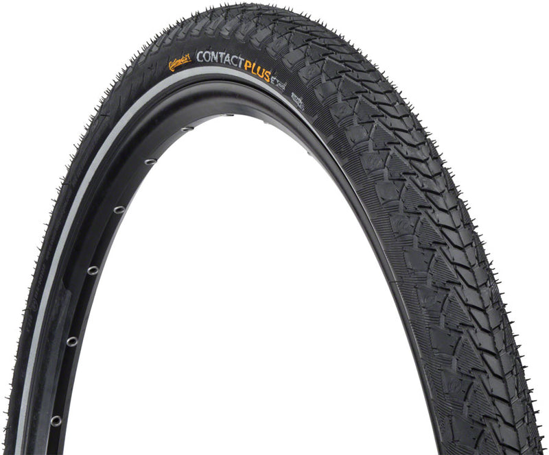 Load image into Gallery viewer, Continental Contact Plus Tire 700 x 42 Clincher Wire Steel Black Road
