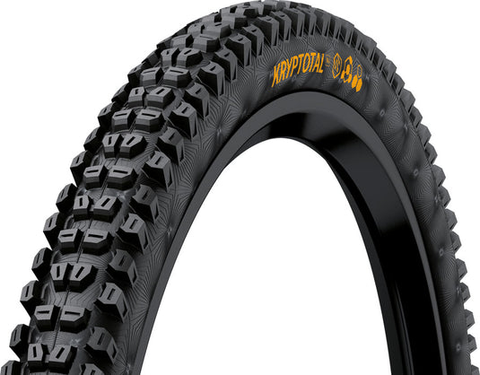Continental Kryptotal 27.5x2.40 Tubeless E-MTB Rear Tire - SuperSoft Grip, Enduro Casing, Durable, High-Performance Trail & Downhill Tire Pair (2)