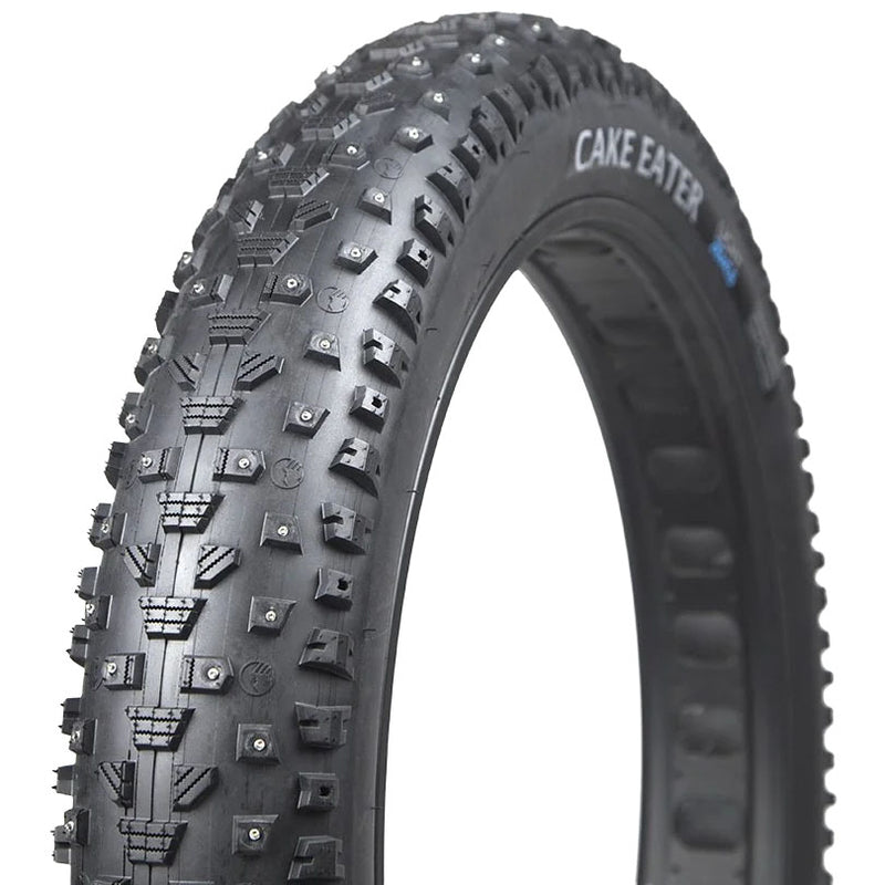 Load image into Gallery viewer, Terrene Cake Eater 26x4.0" Studded Tubeless Fat Bike Tires with Concave Studs &amp; Fast-Rolling Design (Bundle of 2)
