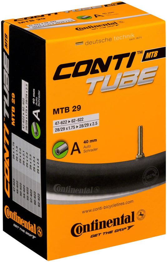 Conti Standard Tube 29" 1.75-2.5 with Schrader Valve | Durable, Seamless Bicycle Inner Tubes for Mountain & Road Riding