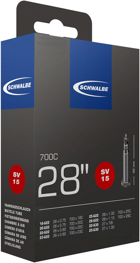 Load image into Gallery viewer, Schwalbe Standard Tubes - 700 x 18-28mm, 40mm Presta Valve, Pack of 2
