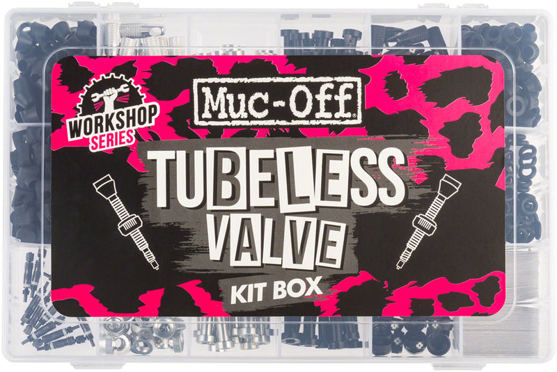 Load image into Gallery viewer, Muc-Off Workshop Tubeless Valve Box - Silver/Black
