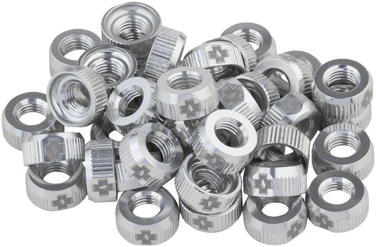 Pack of 2 Muc-Off Tubeless Valve Box Refill - Sliver Lock Nut, Pack of 40