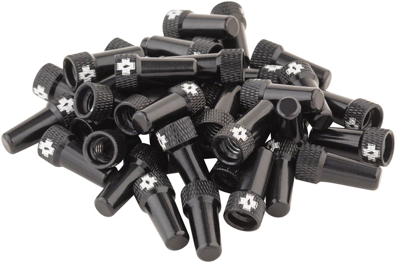 Load image into Gallery viewer, Pack of 2 Muc-Off Tubeless Valve Box Refill - Black Cap, Pack of 40
