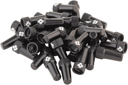 Pack of 2 Muc-Off Tubeless Valve Box Refill - Black Cap, Pack of 40