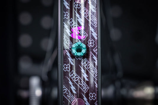 Muc-Off Tubeless Valve V2 Tubeless Valve, Presta, 44mm, Turquoise, Pair