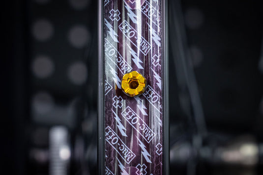 Muc-Off V2 Tubeless Valve Kit - Gold, 60mm, Pair 4mm Machined Allen Key Slot