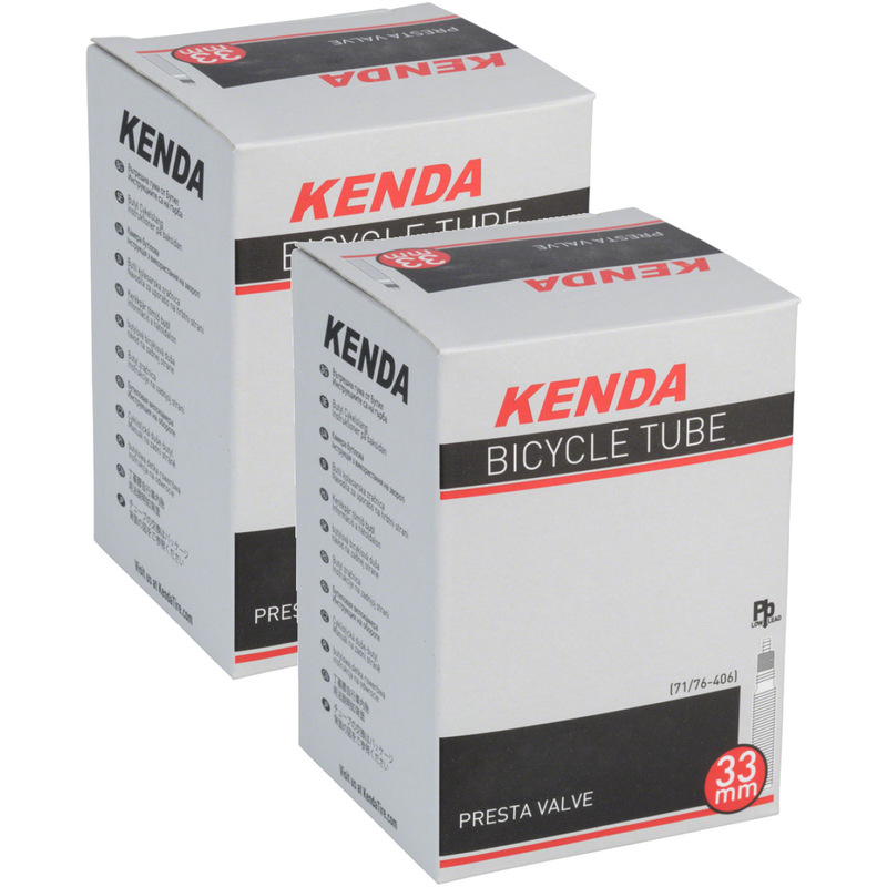 Load image into Gallery viewer, Kenda-Presta-Valve-Tube-Tube-TU4237PO2-Bicycle-Tubes
