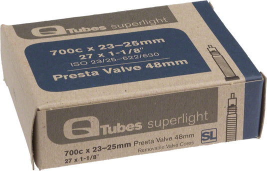 Teravail Superlight Tube - 700 x 20 - 28mm, 60mm Presta Tube Valve
