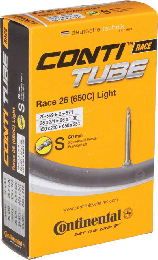 Load image into Gallery viewer, Premium Lightweight Continental Light Tubes 26 / 650c x 20-25mm with Removable Presta Valve
