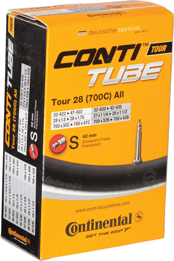 Load image into Gallery viewer, Continental 700x32 Standard Butyl Tube with Removable Prest Valve Durable, Seamless Cycling Replacement (Pack of 2)
