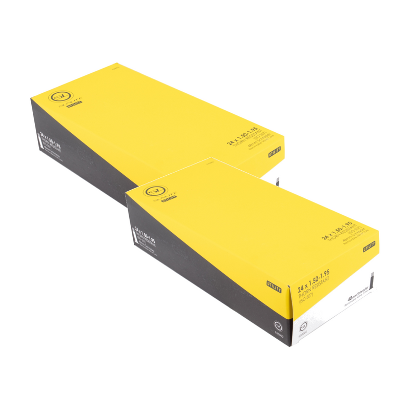 Load image into Gallery viewer, Sunlite-Utili-T-Thorn-Resistant-Schrader-Valve-Tubes-Tube-TUBE0410PO2-Bicycle-Tubes
