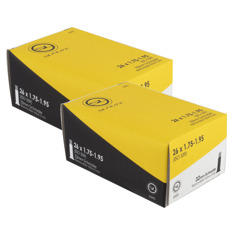 Load image into Gallery viewer, Sunlite-Standard-Schrader-Valve-Tube-TUBE0442PO2-Bicycle-Tubes
