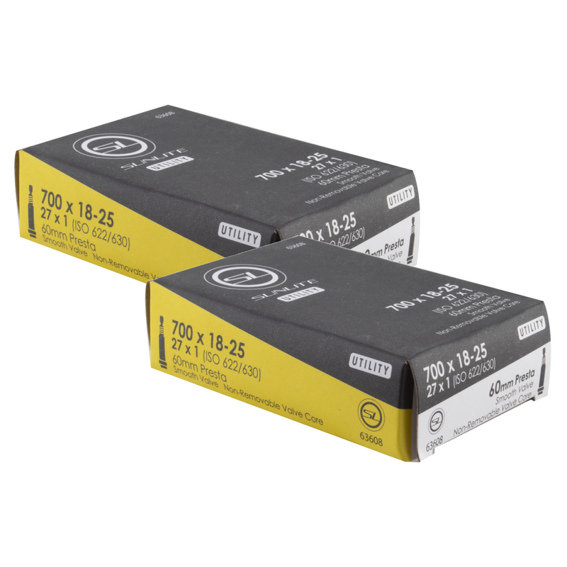 Load image into Gallery viewer, Sunlite-Utili-T-Standard-Presta-Valve-Tubes-Tube-TUBE0588PO2-Bicycle-Tubes
