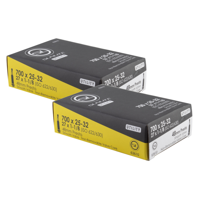 Load image into Gallery viewer, Sunlite-Utili-T-Standard-Presta-Valve-Tubes-Tube-TUBE0590PO2-Bicycle-Tubes
