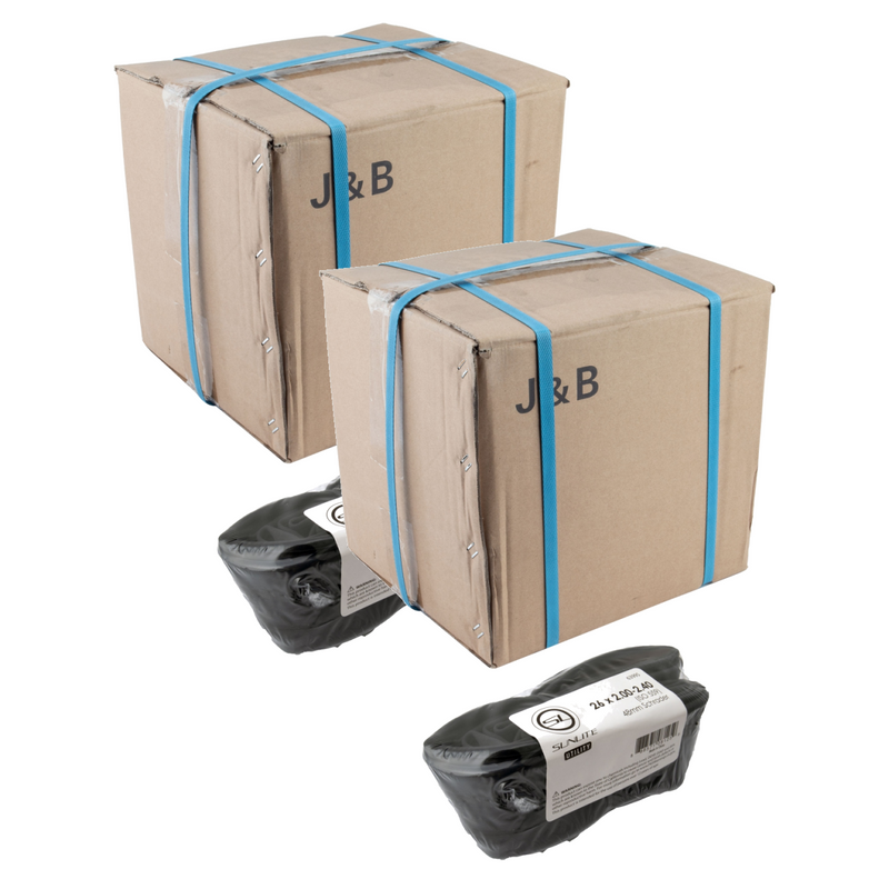 Load image into Gallery viewer, Sunlite-Utili-T-Standard-Schrader-Valve-Tubes-Tube-TUBE0725PO2-Bicycle-Tubes
