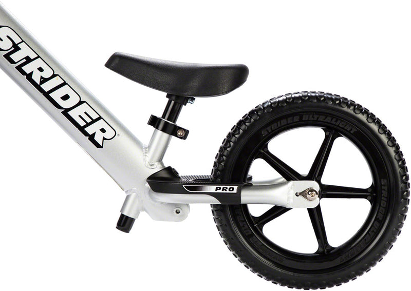 Load image into Gallery viewer, Strider 12 Pro Kids Balance Bike: Silver
