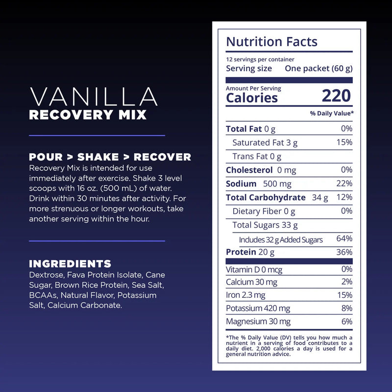 Load image into Gallery viewer, Tailwind Nutrition Recovery Mix Vanilla - 20 Serving Bag
