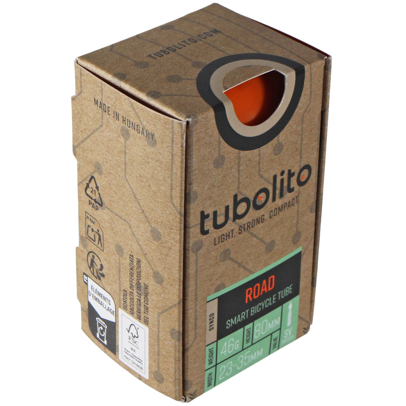 Load image into Gallery viewer, Tubolito Tubo Road TPU Syncd 700x23-35 Inner Tube with Bluetooth Pressure Sensors Bluetooth-Enabled Bike Tire Accessories

