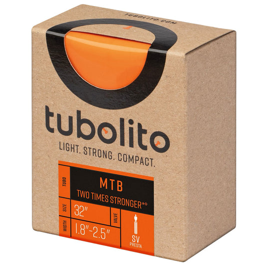 Tubolito Tubo MTB 32x1.8-2.5 TPU Tubes with Presta Valve Lightweight, Puncture-Proof Bicycle Tubes (Pack of 2)