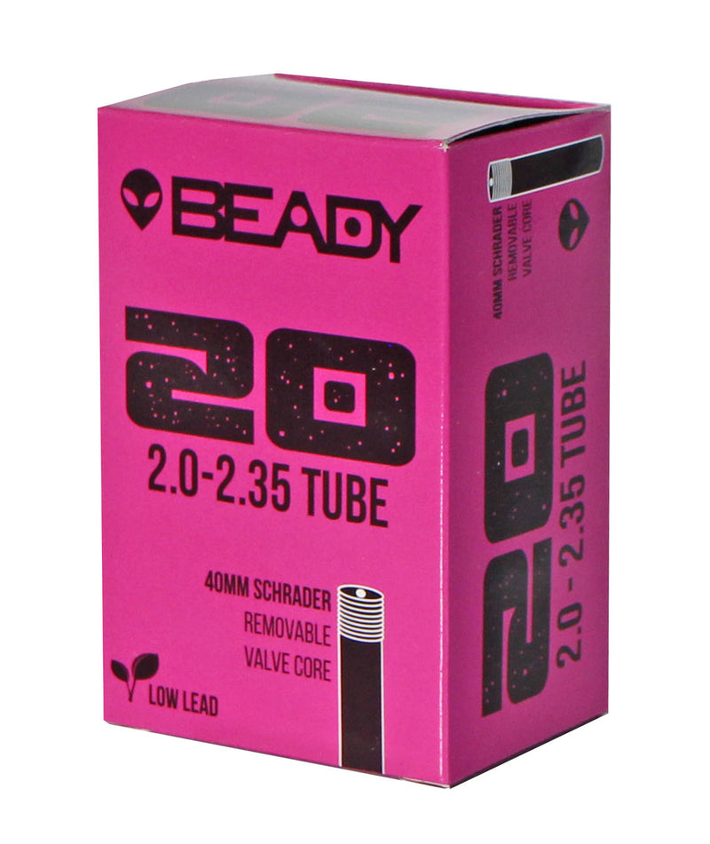 Load image into Gallery viewer, 20x2.0-2.35" Standard Butyl Bike Inner Tubes with Low Lead Schrader Valves Durable, Easy-Install Repair Kits
