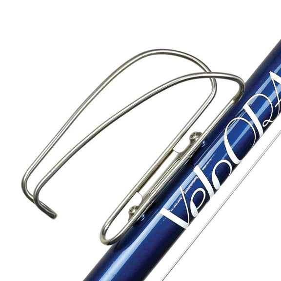 Load image into Gallery viewer, Velo Orange Moderniste Water Bottle Cage | Polished Stainless Bolt-On Mount
