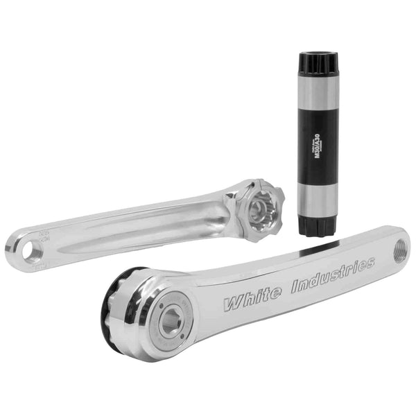 White Industries M30 Mountain Cranks, 30mm Spindle, 160mm, Silver