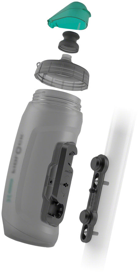 Fidlock Water Bottle Cage Set - 590ml, Antibacterial, Smoke