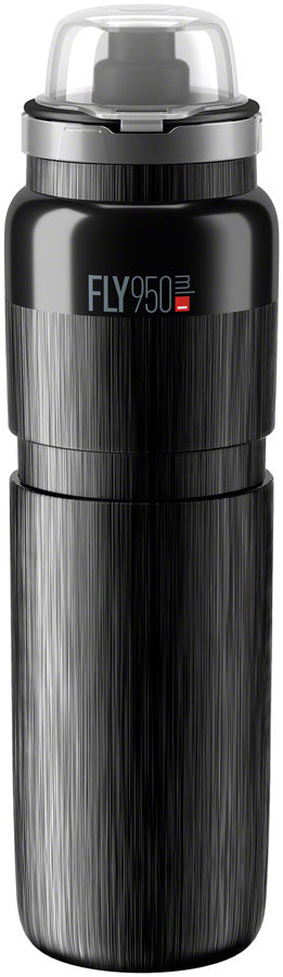 Load image into Gallery viewer, Elite Fly MTB Water Bottle Bundle 750ml &amp; 950ml Tex Black, Durable BPA-Free Plastic

